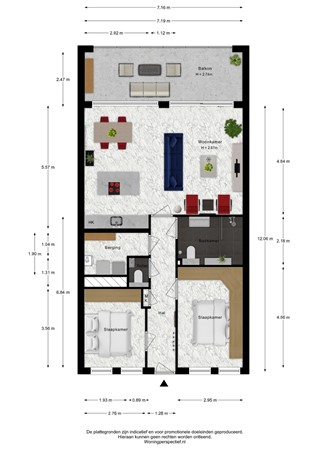 Floorplan - Lisdodde 151, 2408 LE Alphen aan den Rijn